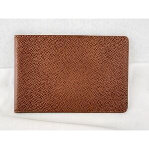 Louis Vuitton Taiga Leather Ticket Holder Long Card Case Brown SP0041 France